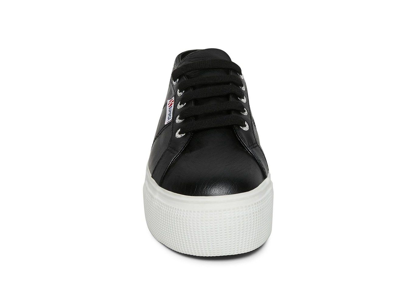 Platform Feminino Pretas - Superga 2790 Nappa Couro - RWVQM-0759